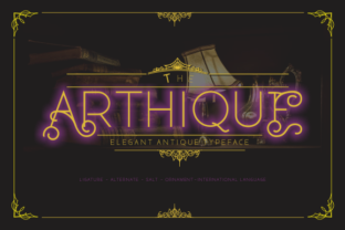 Arthique: A Delicate Font for Unique Web Design