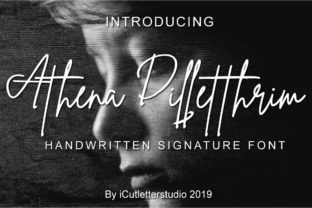 Athena Dilletthrim: A Handwritten Signature Font for Modern Branding