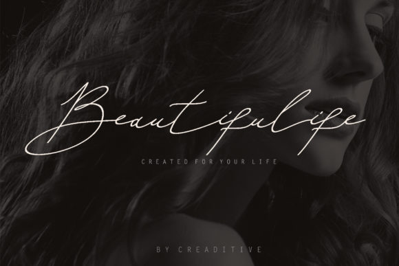 Beautifulife: A Handwritten Script Font for Makers