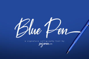 Blue Pen Script: Elevate Your Brand with a Fresh and Elegant Font
