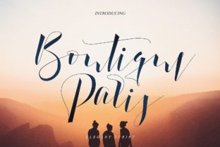 Boutique Paris: A Modern Calligraphy Font for Editorial Design