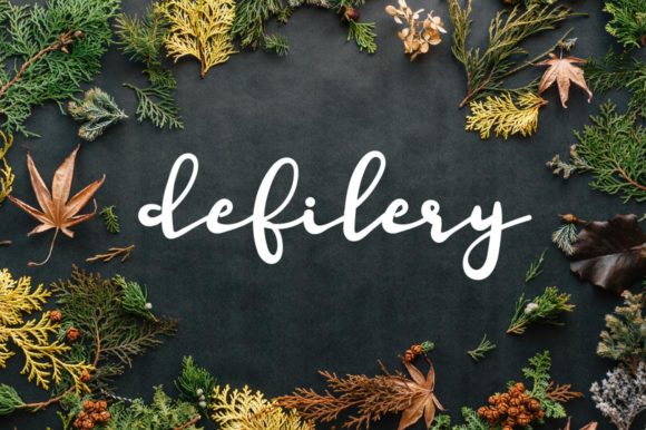 Defilery: An Elegant Handwritten Font for Creative Projects