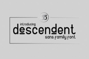 Descendent: A Versatile Font for Crafters and Designers