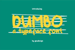 Discover Dumbo: A Charming Handwritten Font for Editors