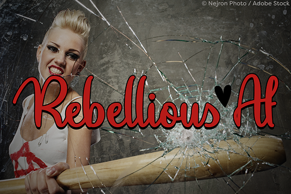 Discover the Charm of Rebellious Af: A Playful Script Font
