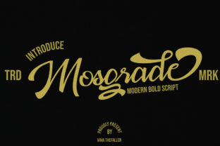 Enhance Your Brand with Mosgrade: A Modern Handwritten Script Font