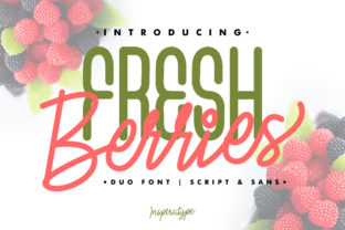 Fresh Berries: A Charming Script Handwritten Font for Crafters