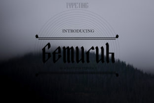 Gemuruh: A Modern Blackletter Font for Digital Branding