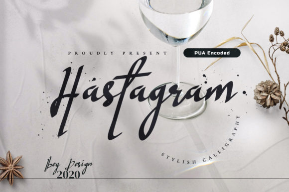 Hastagram: A Modern Calligraphy Font for Creative Makers