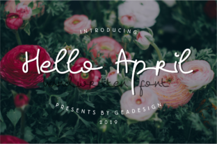 Hello April: A Delicate and Whimsical Script Handwritten Font
