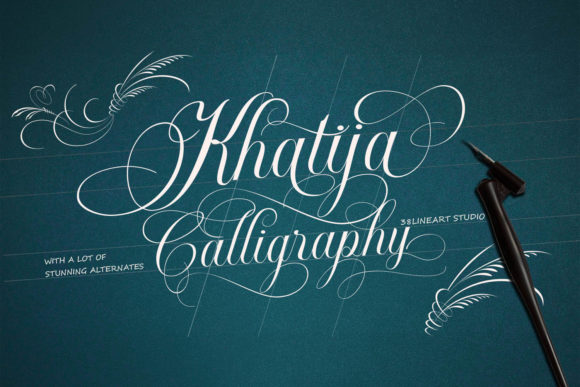 Khatija: A Bold and Beautiful Calligraphy Font for Modern Design