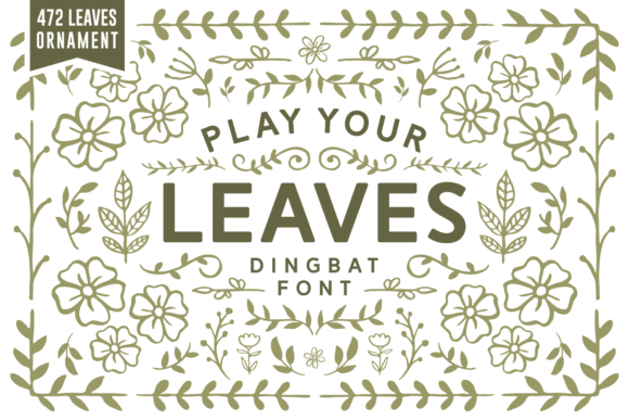 Play Your Leaves: An Elegant Dingbat Font for Editorial Design