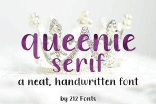 Queenie Serif: A Clean, Handwritten Font for Elegant Branding
