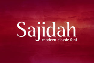 Sajidah: A Modern Classical Serif Font for Digital Design