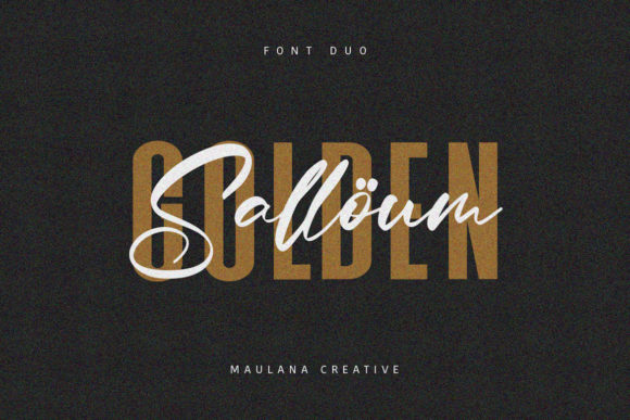 Salloum Golden Font Duo for Modern Campaign Design