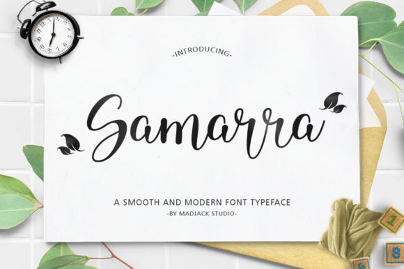 Samarra: A Romantic Script Font for Crafters and Makers