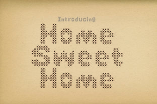 Sweet Home: A Charming Decorative Font