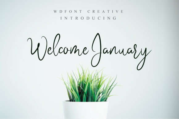 Welcome January: A Cool and Sophisticated Script Handwritten Font