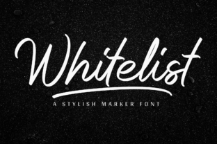 Whitelist: A Stylish Marker Font for Makers