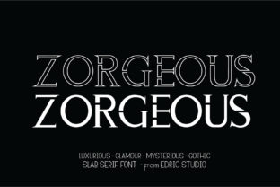 Zorgeous: The Bold and Minimal Serif Font for Modern Design
